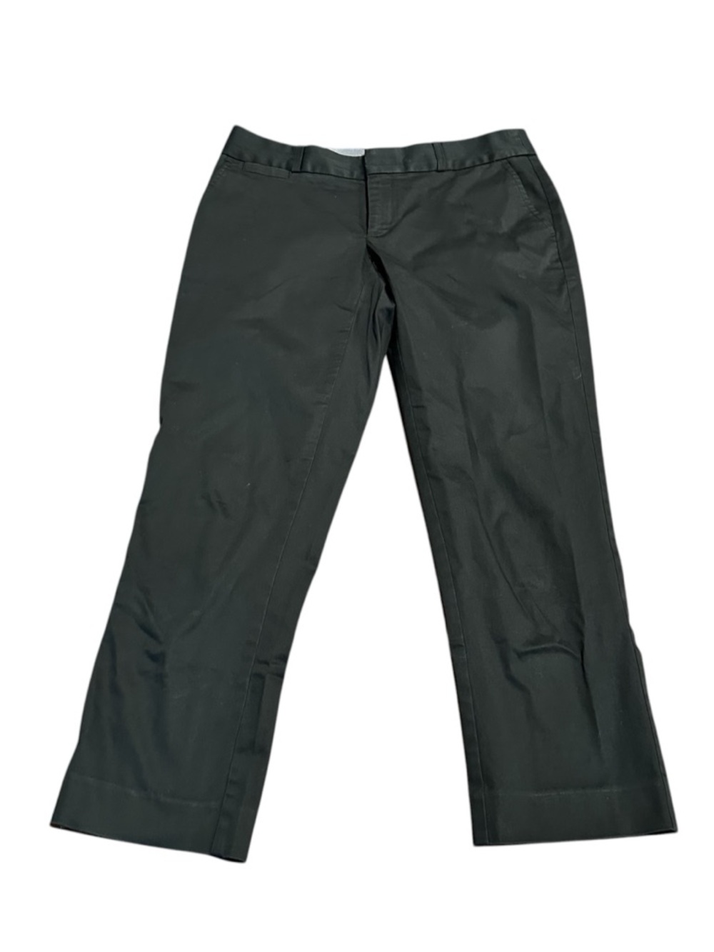 Banana Republic Women’s Black Sateen Crop Stretch Pants Size 2